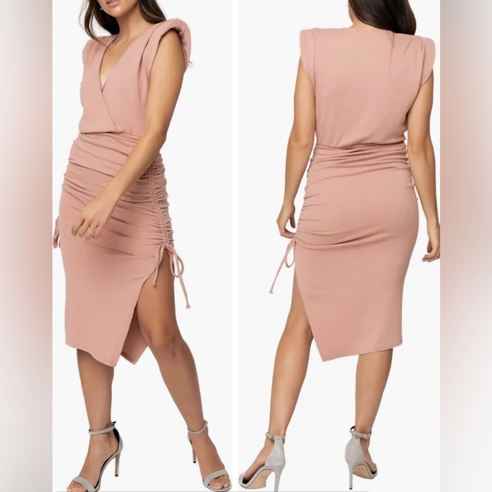 NWOT Gibson Look Surplice V-Neck Dress Size XS
